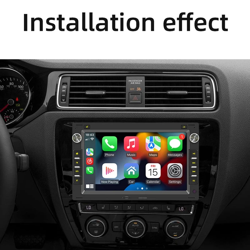 

7-дюймовый автомобильный сенсорный экран беспроводной CarPlay Android автомобильный портативный Радиоприемник Bluetooth MP5 для Volkswagen Passat Lingyu 2 + 32G