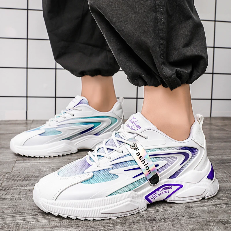 

Men's Sports Casual Non-slip Running Shoes Summer Mesh Breathable Lightweight Men's Shoes New Trend All-match Fashion Old Shoes