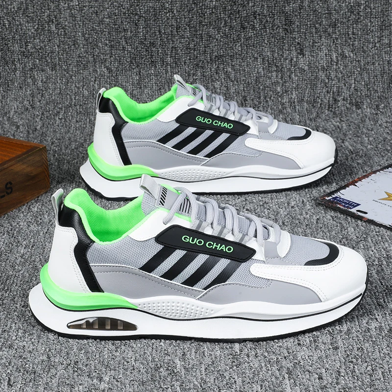 Spring Fashion Men Running Shoes Sneaker Mesh Breathable Walking Sports Shoes Men Platform Trainers Outdoor Jogging Sneakers Men
