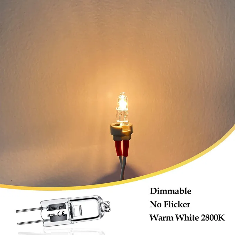 Wholesale 10PCS 12V 5W 10W 20W 35W 50W G4 Light Bulbs Inserted Beads Crystal Lamp Halogen Lamps Indoor Lighting Bulbs 2# images - 6