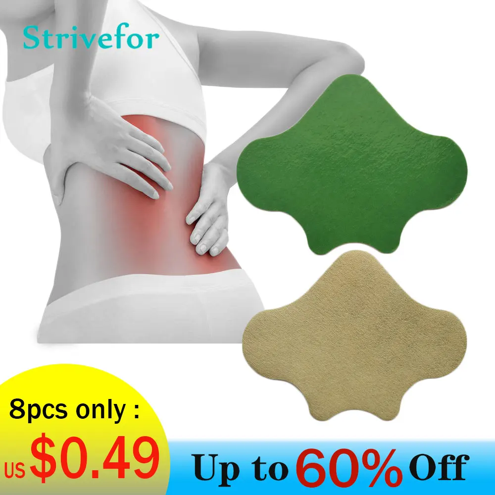 

8pcs Heat Back Pain Plaster Wormwood Lumbar Pain Relief Patch Muscle Joint Ache Anti Inflammatory Moxibustion Sticker BT0395