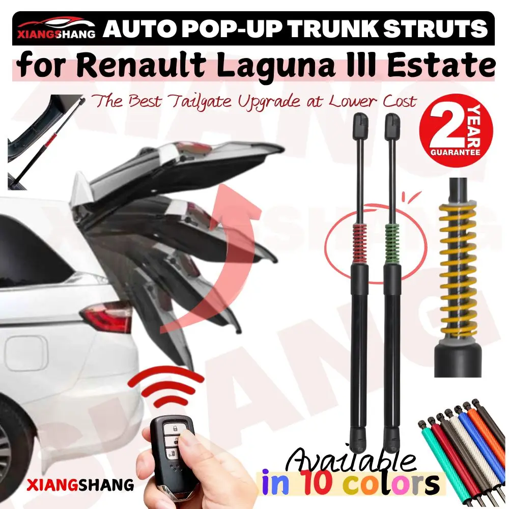 Фото Автоматические газовые упоры (амортизаторы) для багажника Renault Laguna III Grandtour 2007-2016 (универсал) с функцией автоматического открывания и пружиной №2