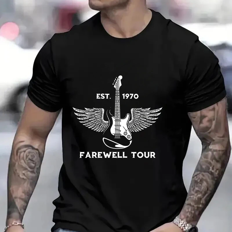 Футболка Farewell Tour Футболки Hard Rock Band с концертным туром Est 1970. для фанатов на заказ.