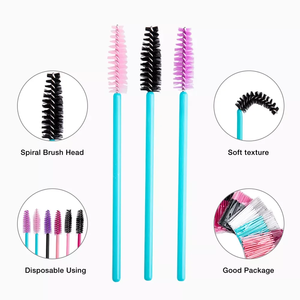 

2022NEW Disposable Eyelash Brushes Eye Lashes Cosmetic Brush Mascara Wands Eyelashes Extension Tool Spoolers Makeup Tools