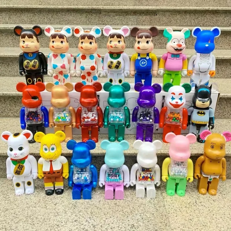 

Bearbrick 400% Violent Bricks Anime Characters Indoor Statuette Ornaments Household Decorations Series Kawaii Christmas Gift Toy