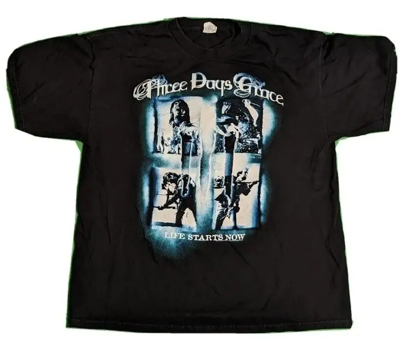 Футболка THREE DAYS GRACE XL 2010 tour tee Canada rock band Life Start Now