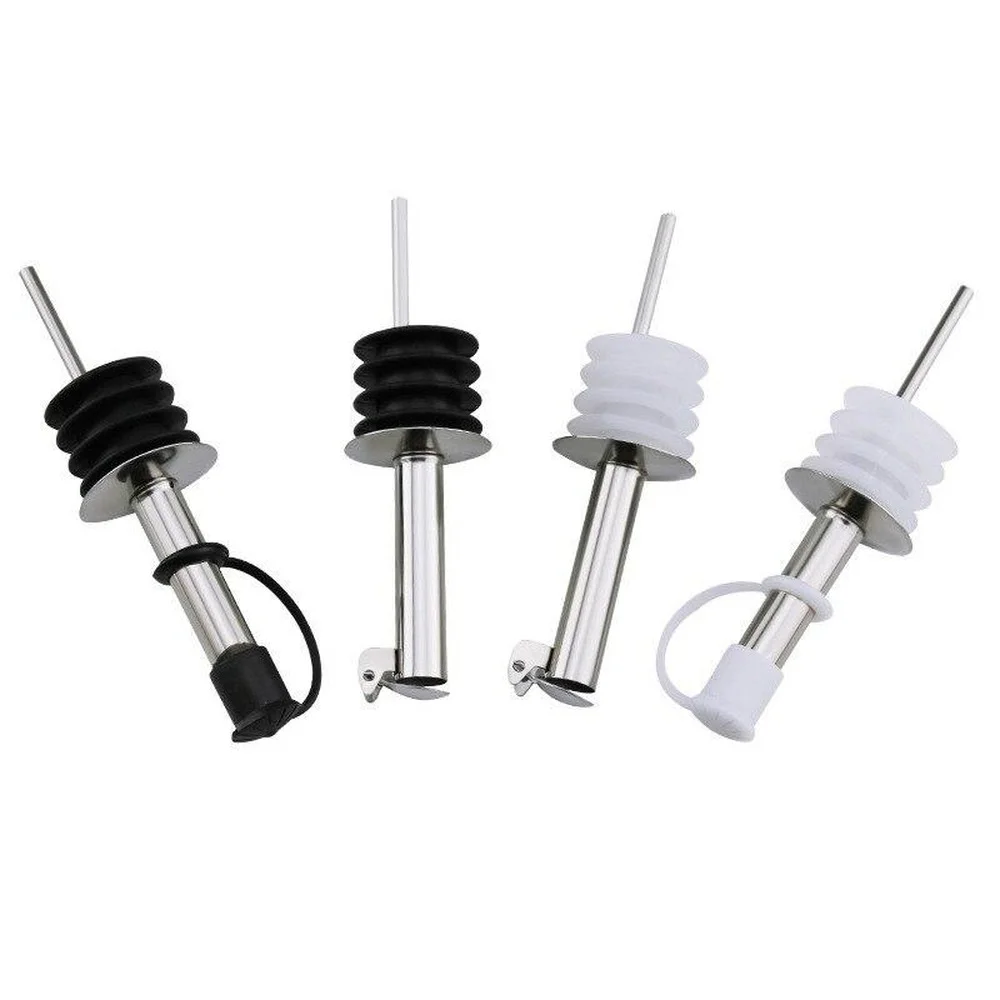 

1Pcs Stainless Steel Wine Stopper Olive Pourer Dispenser Bottle Mouth with Stopper Kitchen Bar Tools