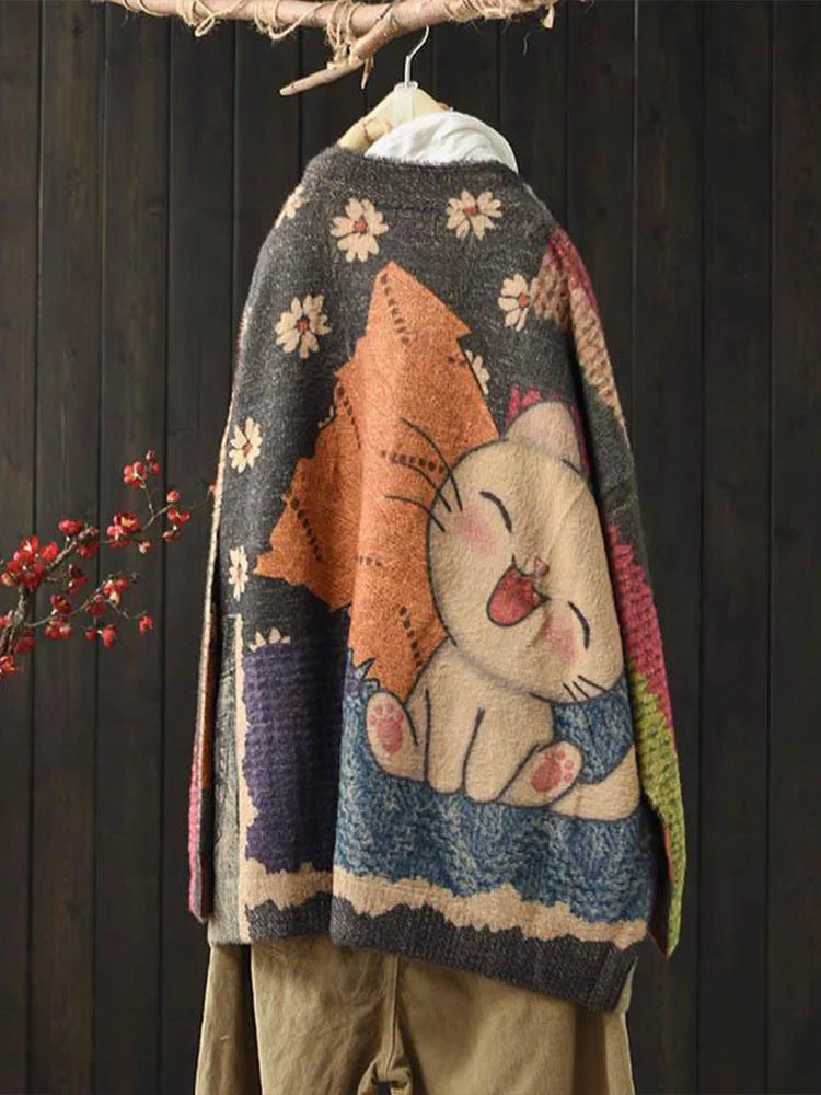 Masss Wasss 2024 Новая зимняя Женская мультяшная трикотажная Дизайнерская одежда