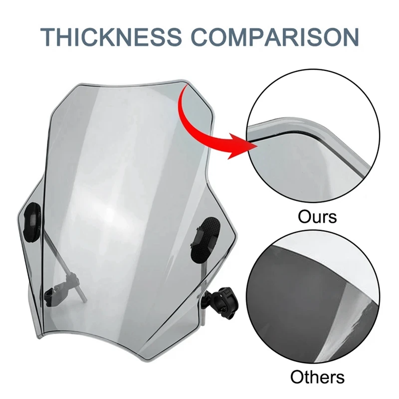 Передние ветровые дефлекторы для Yamaha MT07 MT09 HONDA CBR600RR CB1000R GXSR 600 750 BMW Ducati 40X37 см