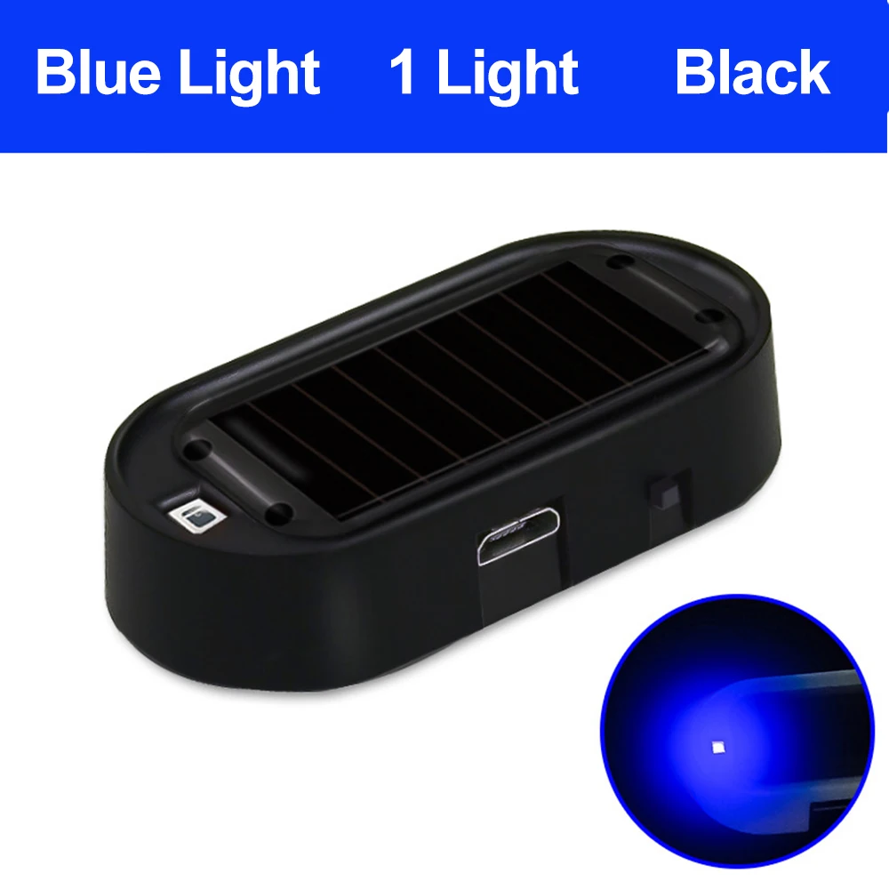 

Имитация манекена на солнечной энергии, автомобильный поддельный светильник безопасности, беспроводная предупреждающая противоугонная лампа, светодиодный мигающий свет