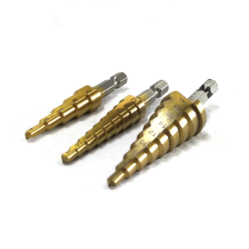 HSS Step сверло 4-12 мм 4-22 электроинструмент бурения металл высокоскоростной сталь