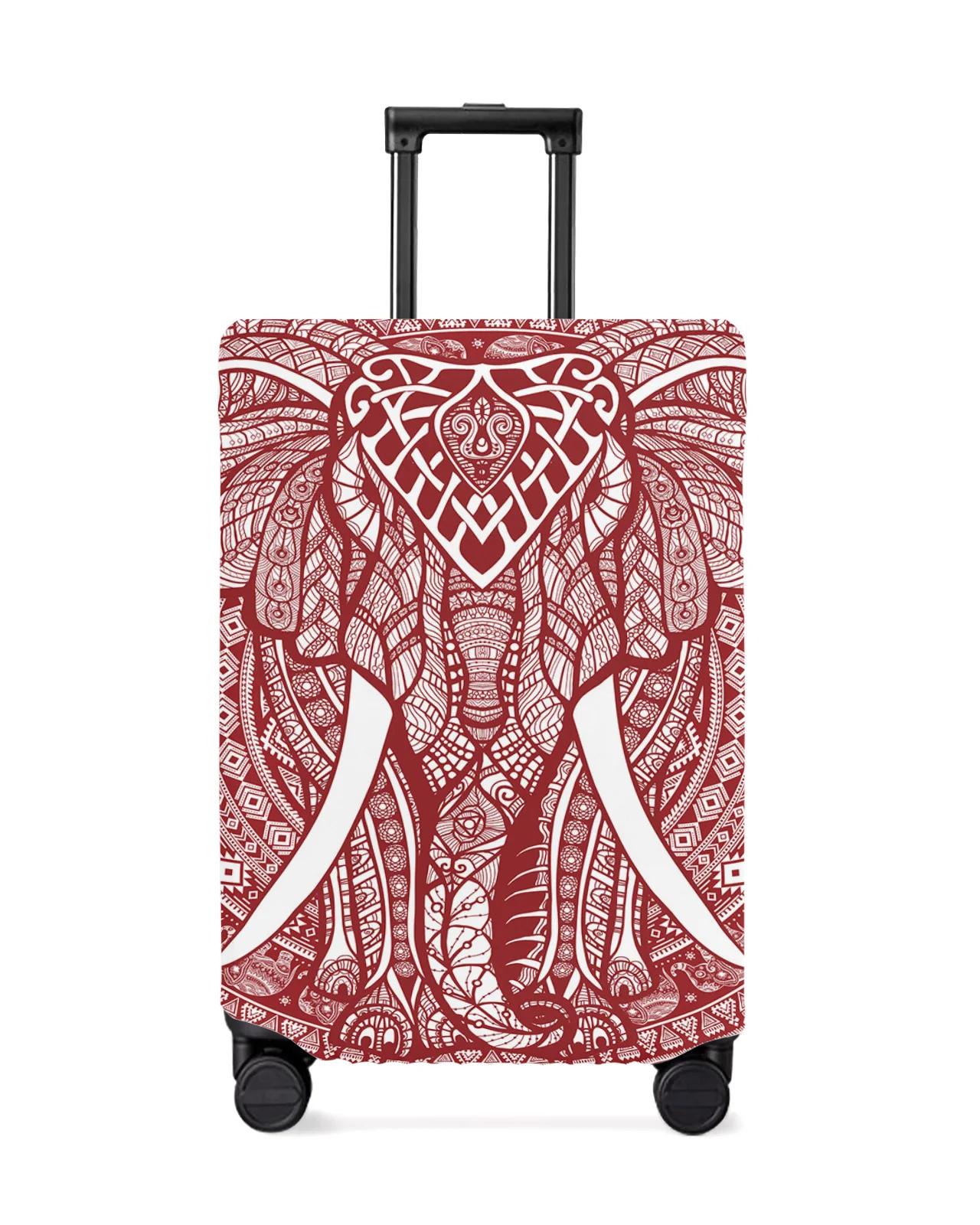 

Mandala Bohemia Elephant Red Travel Luggage Cover Elastic Baggage Cover Suitcase Case Dust Cover Travel Accessories