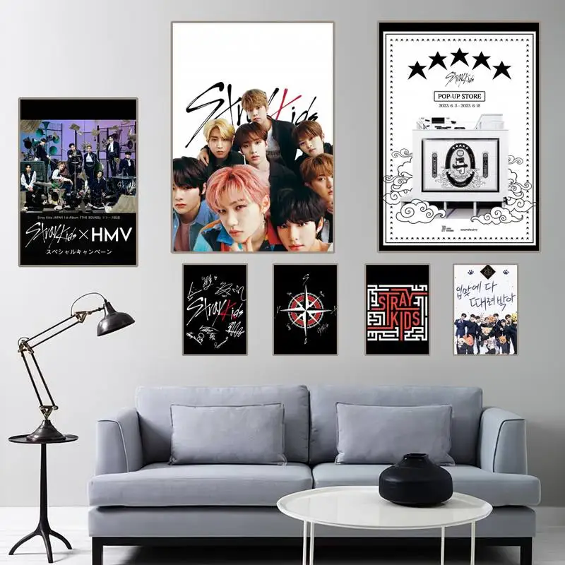 

Kpop S-Stray Kids POSTER Poster Canvas Painting Pictures Home Decor