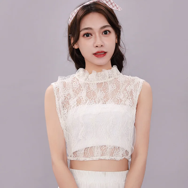 

Милый кружевной Цветочный Съемный воротник Linbaiway, Женский накладной воротник, Дамский накладной воротник, декоративный шейный галстук, акс...