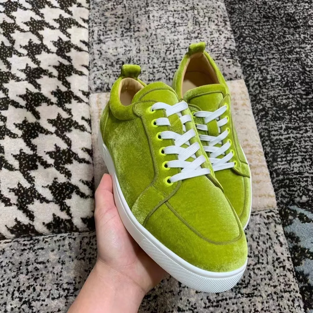 

Luxury Men's Shoes, Red Bottom Shoes Leather Low Top Rivet Men's Shoes Casual Shoes Couple Shoes Casual Sneakers