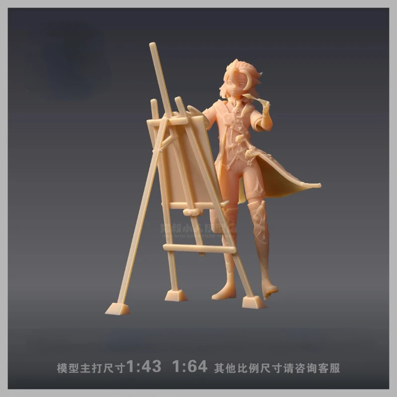 

Game Anime peripheral figure Genshin Impact Albedo 1/64 1/43 Resin white model GK Colorless model Classic hand do