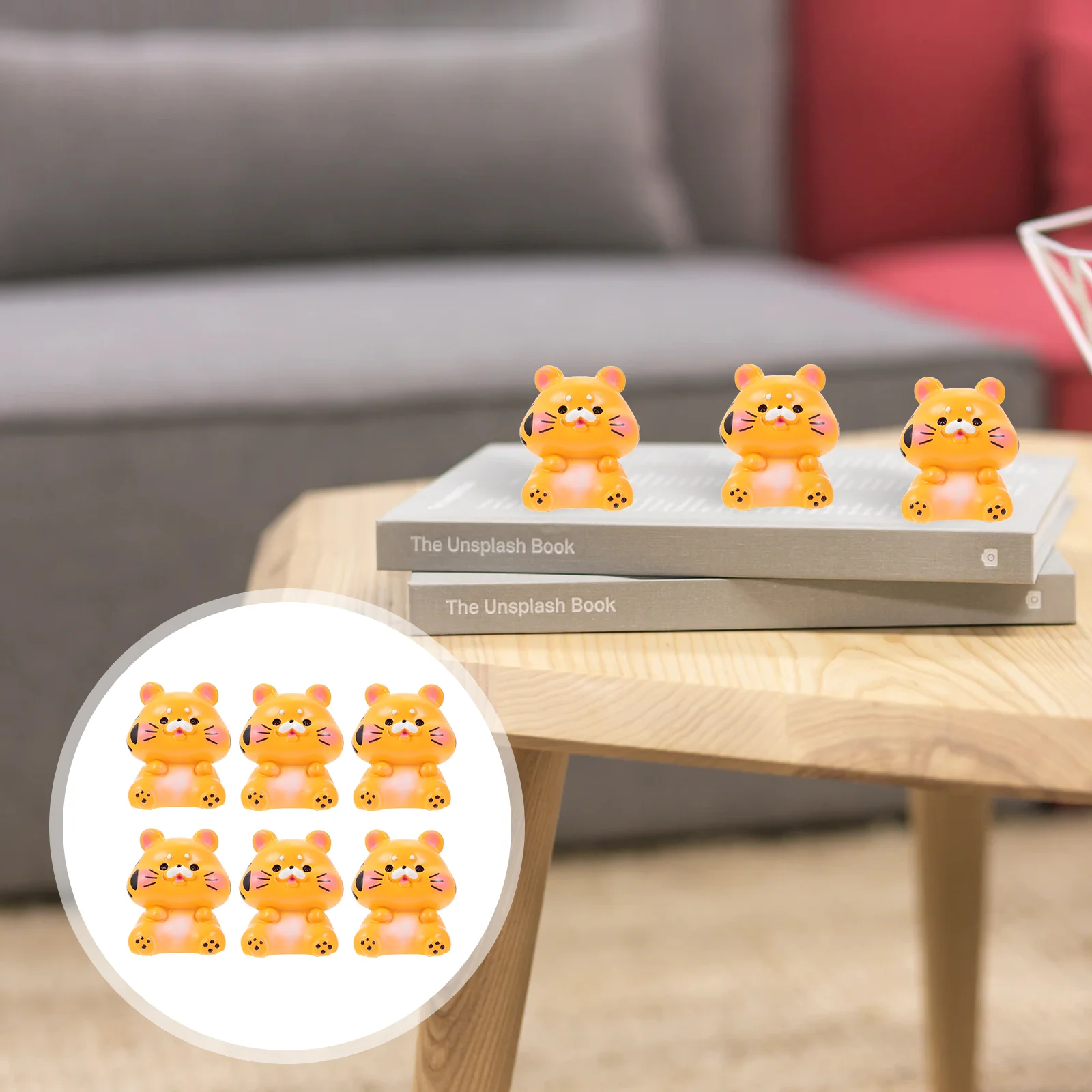 

Resin Statue Shaped Ornament Figurine Decoration Crafts Animal Craft Cartoon Staue Zodiac Car Figurines Miniature Year