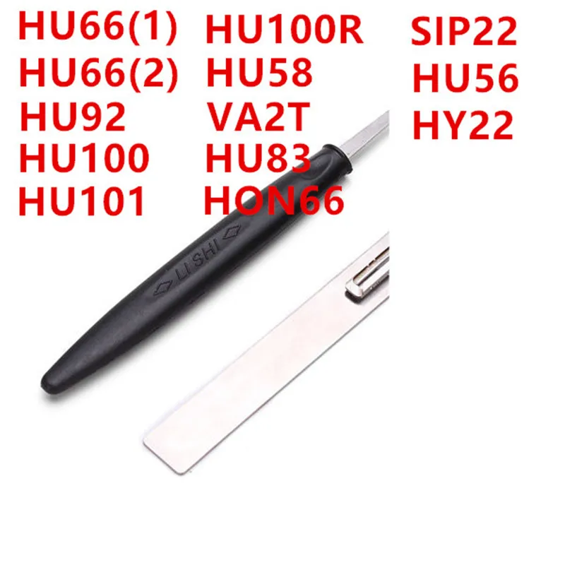 Подлинный автоматический слесарный инструмент Lishi модель HU66(1) HU66 HU92 HU100 HU101 HU100R HU58