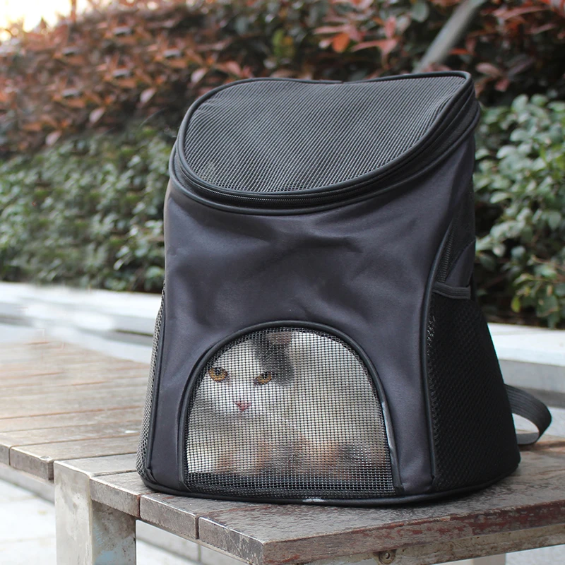 Mochila de viaje al aire libre para gatos, bolsa de transporte transpirable,...