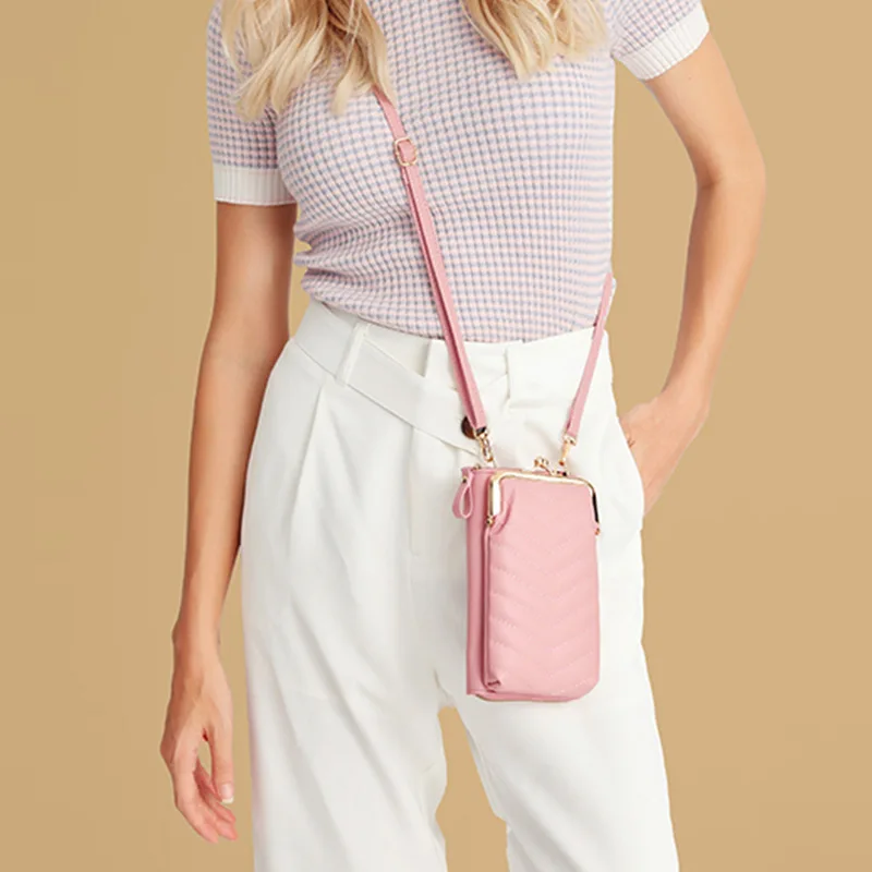 Women Clip Soft Leather Wallets Touch Screen Cell Phone Purse Crossbody Shoulder Strap Handbag for Female Cheap Women's Bags cc 2 Women Clip Soft Leather Wallets Touch Screen Cell Phone Purse Crossbody Shoulder Strap Handbag for Female Cheap Women's Bags cc 2