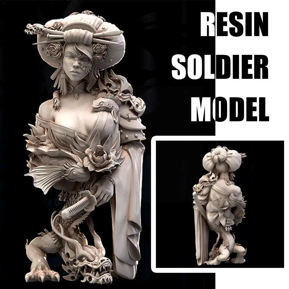 

1/10 Resin Bust Model Kits Figure Colorless And Self-assembled A-973 T5i4