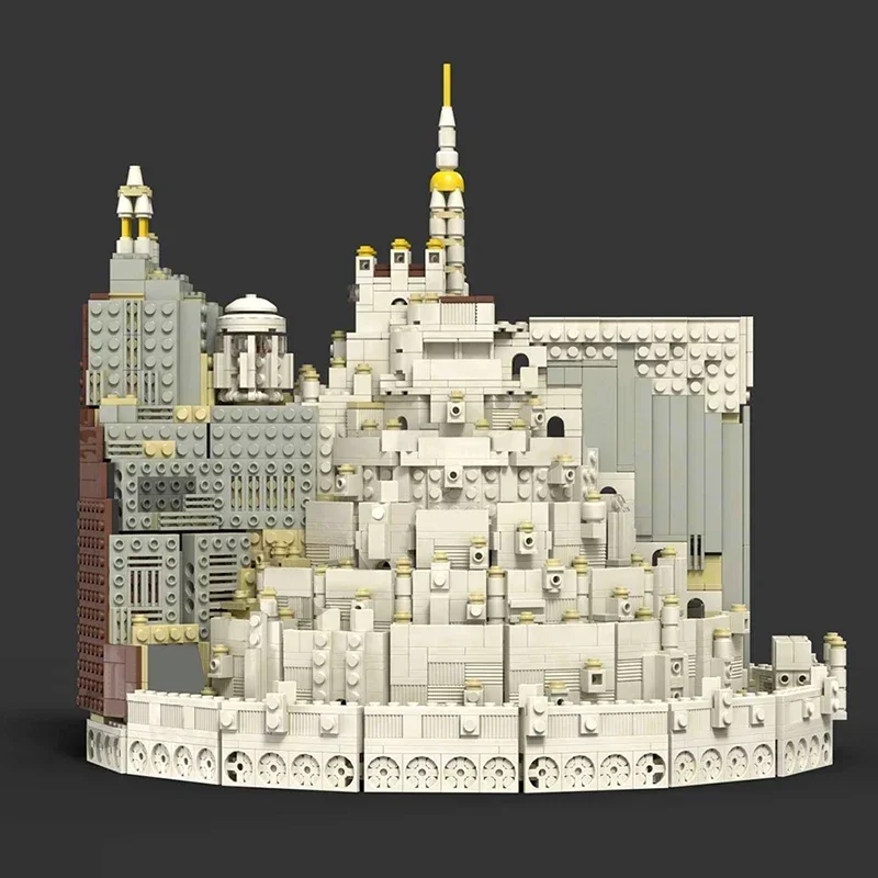 MOC Классические фильмы лорды кольцевой белый замок здание минатрита