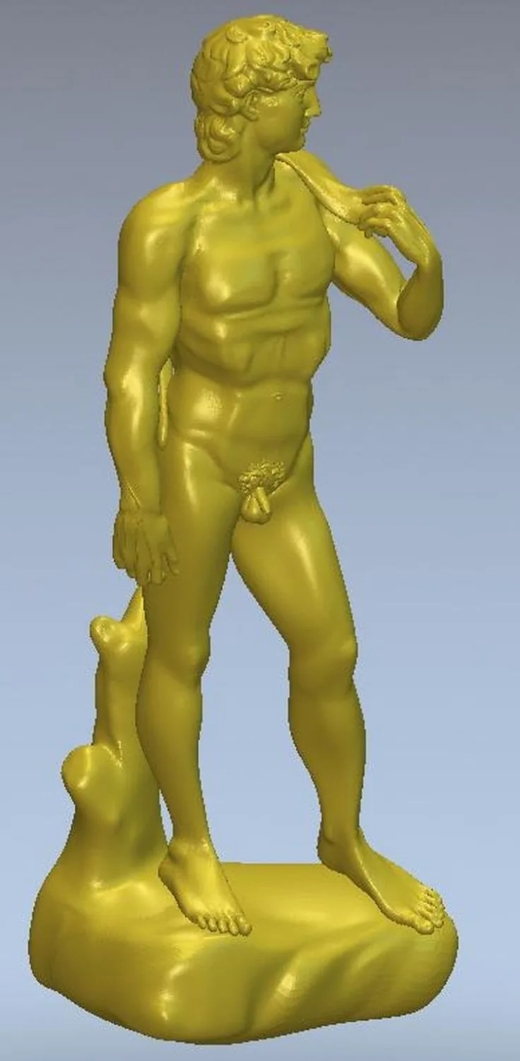

3d model relief for cnc or 3D printers in STL file format statue of David