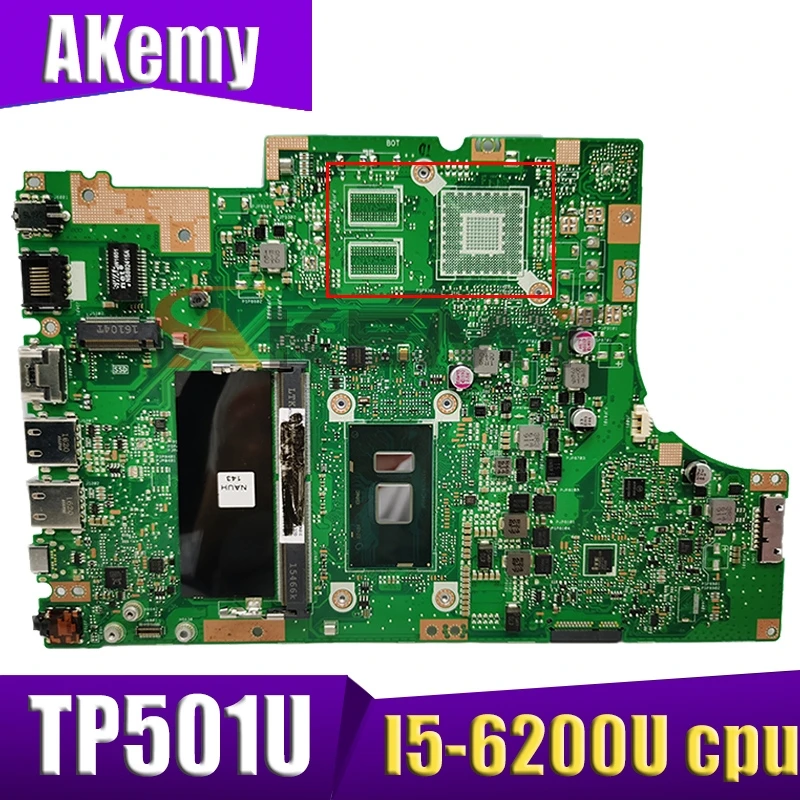 

TP501U для ASUS TP501UB, TP501UQK, TP501UAM, TP501UQ, TP501UJ, материнская плата для ноутбука TP501UA, системная плата, проверка нормально, системный процессор, 4 ГБ-ОЗУ