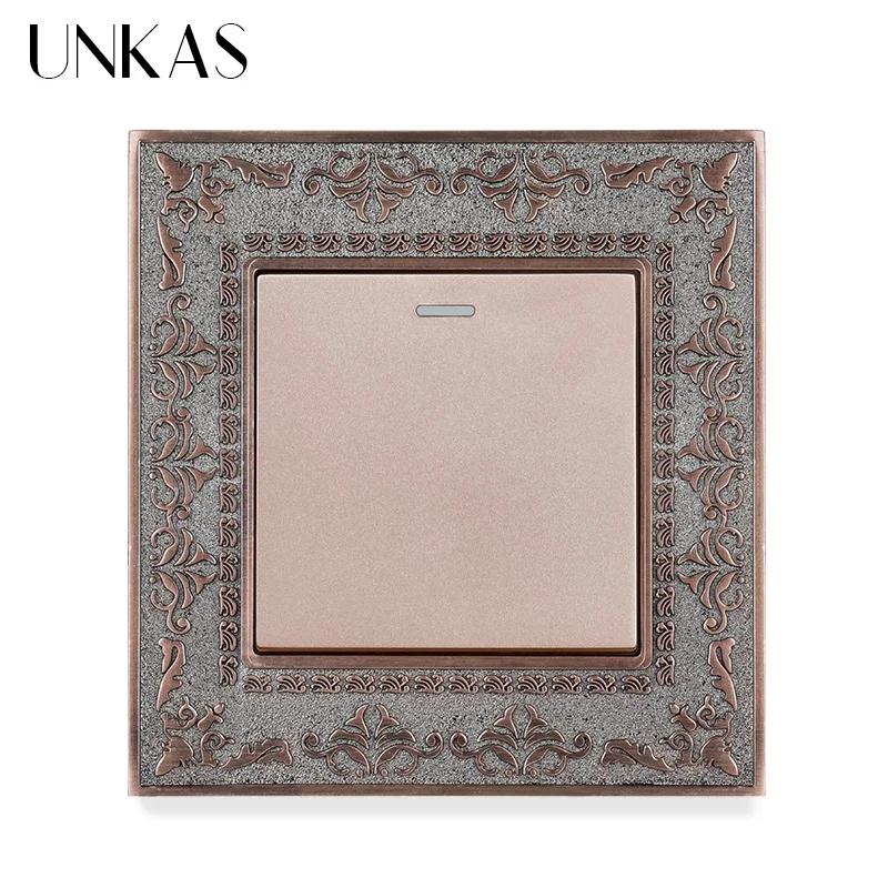 

UNKAS Ретро выключатель 1/2/3/4 клавишного серого цвета