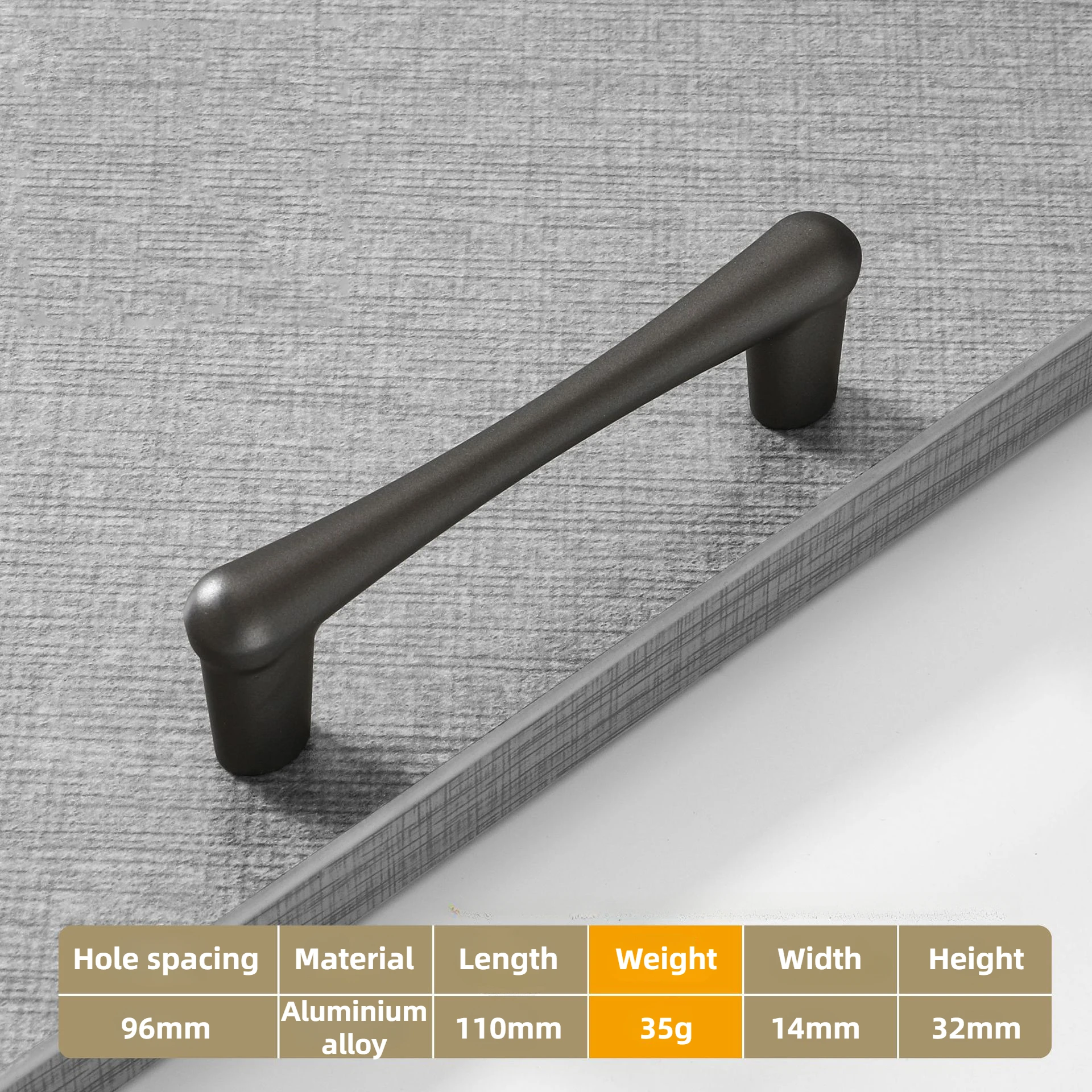 

Ручки MARUAT для шкафов и ящиков, алюминиевые, золотые, матовые черные, 96-192 мм