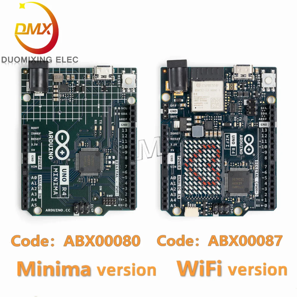 

5PCS/Lot Arduino uno R4 WiFi minima 100%New Original development board programming learning module ABX00087 ABX00080