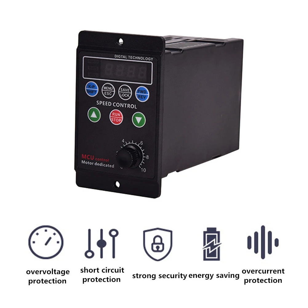 

750W Variable Frequency Driver Three-Phase Output Motor Driver Single-Phase Input Frequency Converter Inverter Speed Controller