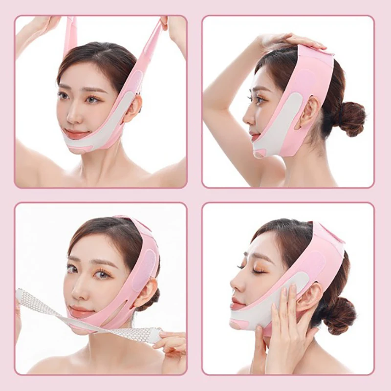 

Elastic Face Slimming Bandage V Line Face Shaper Women Chin Cheek Lift Up Belt Facial Anti Wrinkle Strap Face Care Tools