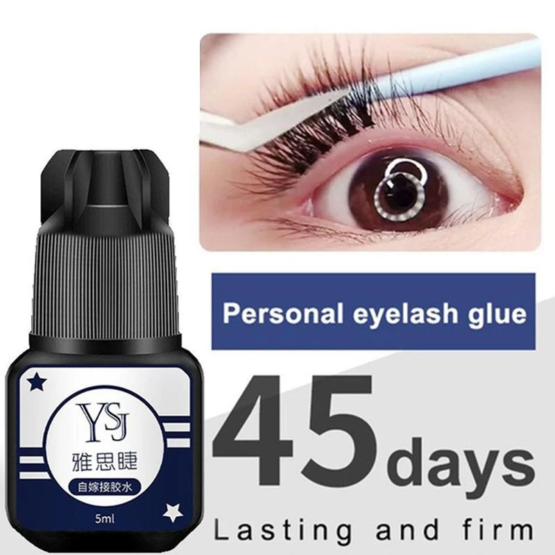 

Black Eyelash Extension Glue No Smell No Irritant Adhesive Retention Long Lasting Fast Drying Semi Permanent Lash Tools 5ml