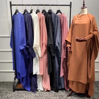 2022 new muslim women turkish hijab dress prayer clothing jilbab abaya long khimar ramadan robe skirt suit islamic clothing