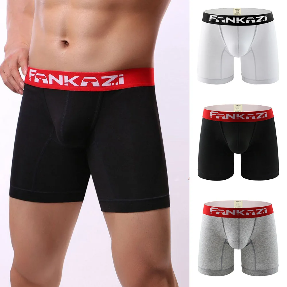 

Men Soft Breathable Boxer Shorts Sexy Ultra-Thin Men Underwear Low-Rise Sport Simple Casual U Pouch Stretch Cotton Panties New