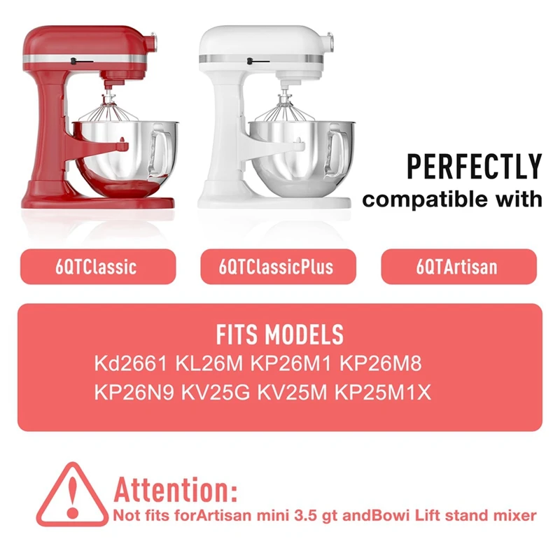 Миксер из нержавеющей стали 6QT для кухни кухонный миксер с наклонной головкой и