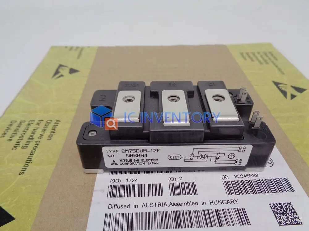 

Инкапсуляция CM75DUM-12F: модуль, высокомощный импульсный ИЗОЛИРОВАННЫЙ ТИП