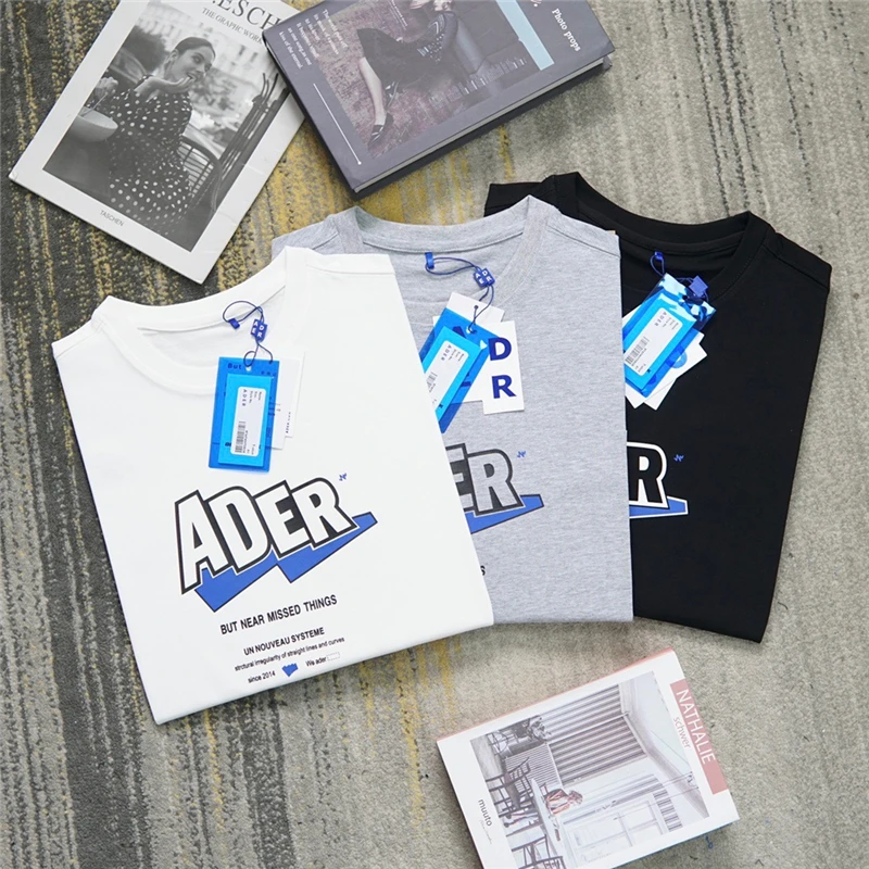 

ADER ERROR Sawtooth T shirt Men Women 1:1 High Quality Letter Print Ader Error Tee Oversize Tops Short Sleeve
