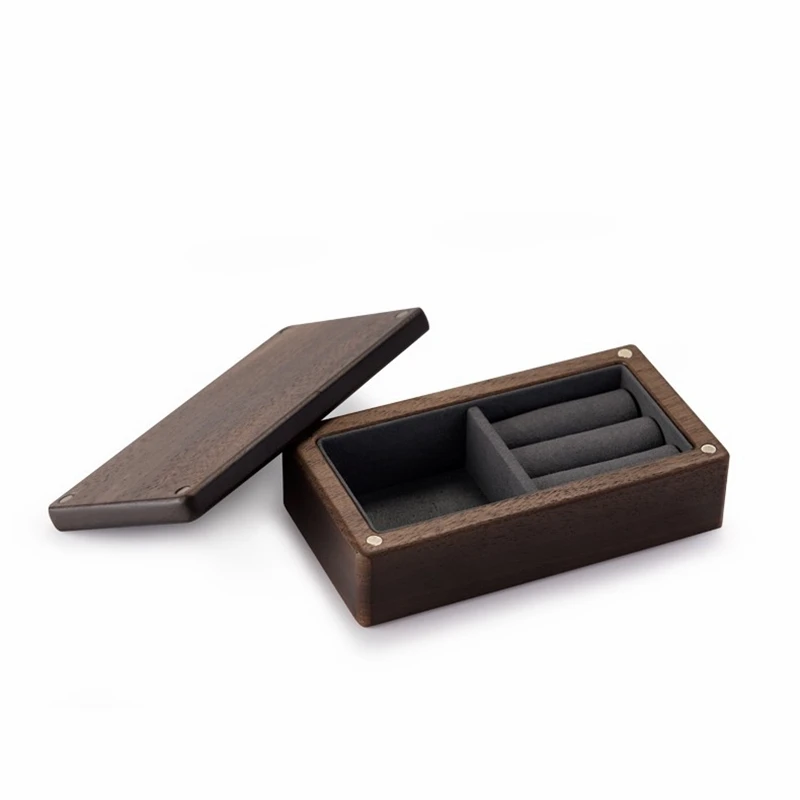 Маленькая шкатулка для драгоценностей Oirlv деревянная хранения колец и сережек