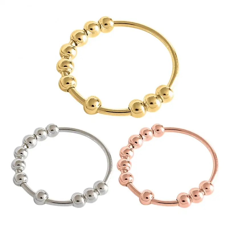 

2022 креативные кольца, вращающиеся бисеры, оригинальные, в стиле панк, юбилейные ранние кольца, подарок в готическом стиле, Винтажное кольцо