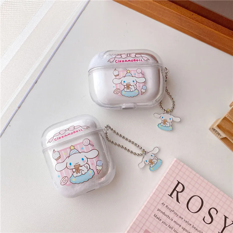 

Cute Quicksand Cartoon Dog Earphone Case Apple AirPods 2 Case Cover AirPods Pro Case IPhone Earbuds Accessories AirPod Case