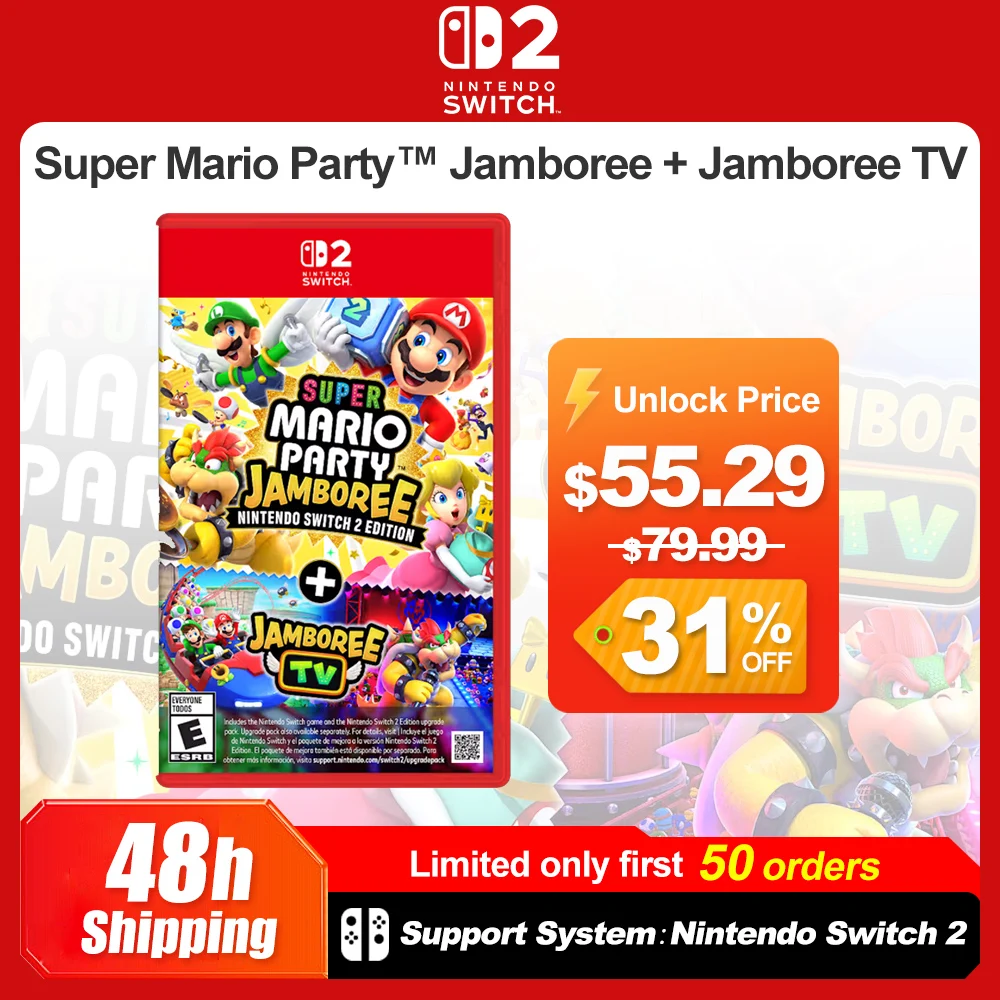 Фото Nintendo Switch 2 Super Mario Party Jamboree + Jamboree TV Juegos Предложения игр 100% официальная физическая игра Карточная игра Многопользовательская игра №1