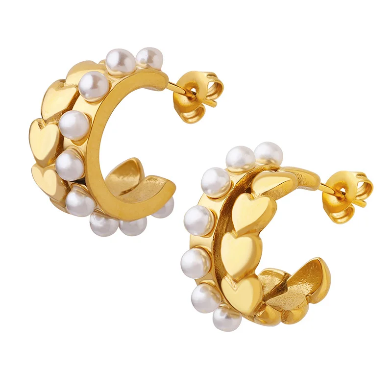 

Feminine Temperament High Sense Bead Bead Earring European and American Retro Female Bead Bead Earring Female