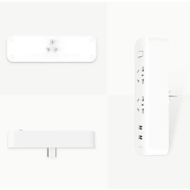 Новый оригинальный переходник для розетки питания Xiaomi Mijia 2 USB быстрая зарядка