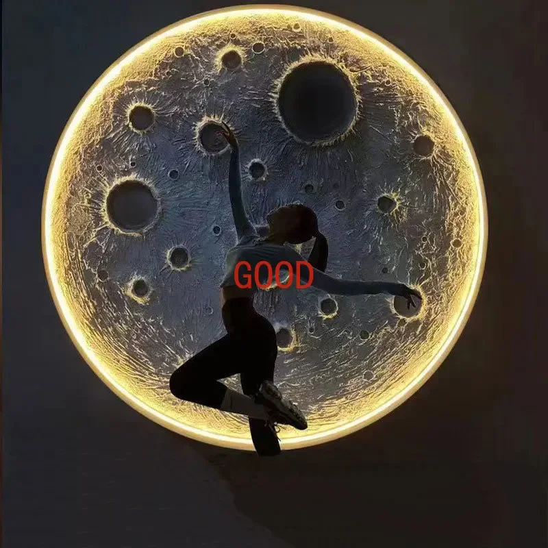 3D рельефная лунная лампа настенный светильник интернет-ресторан для кемпинга