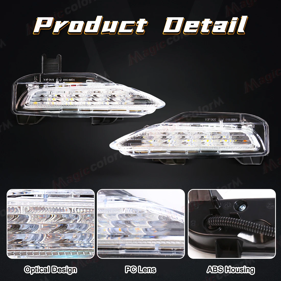 Светодиодные указатели поворота для Infiniti Q50 Q50S Sport Model 2014 2015 2016 2017 2018 2019 2020 DRL