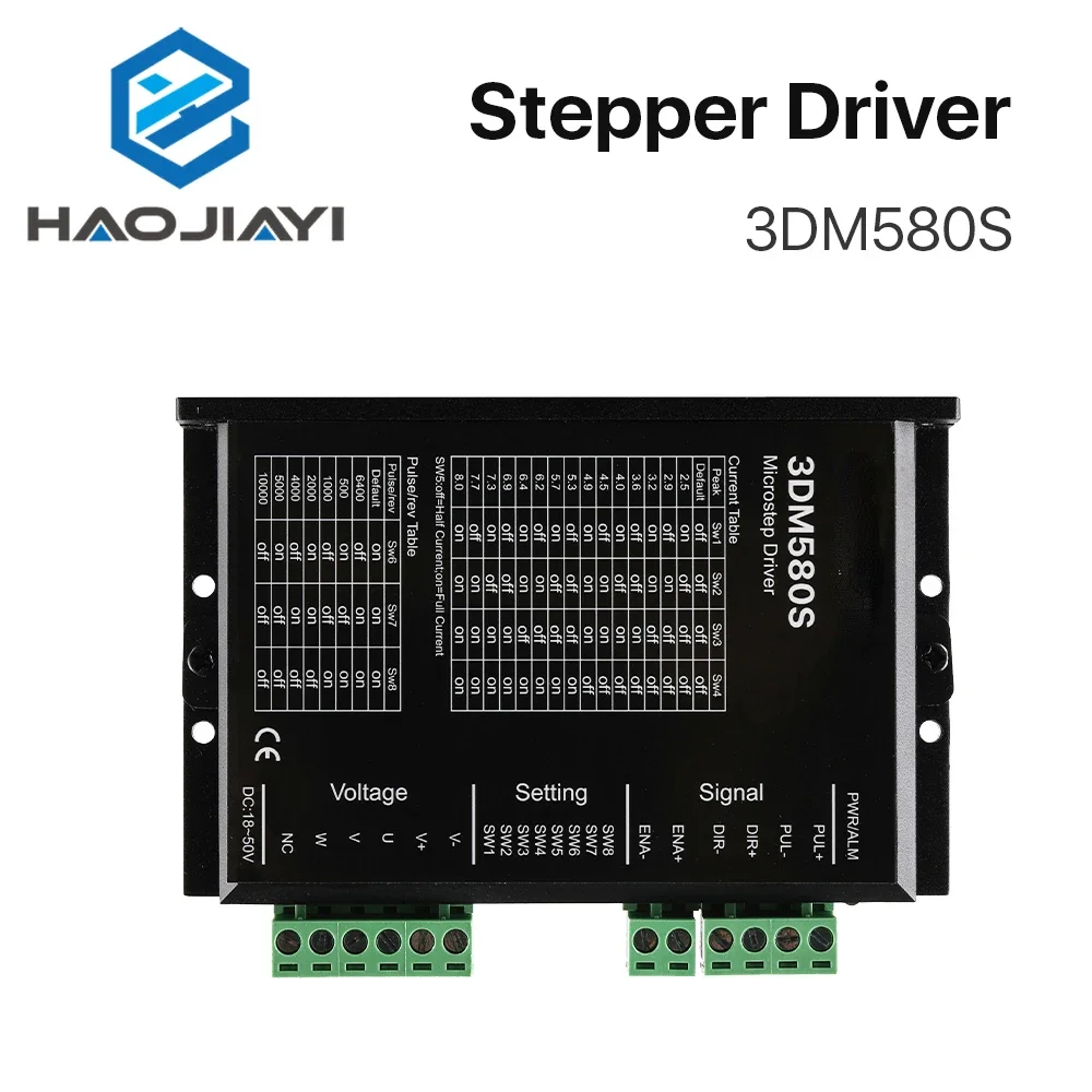 3-фазный драйвер шагового двигателя 3DM580S напряжение питания 24-50 В постоянного