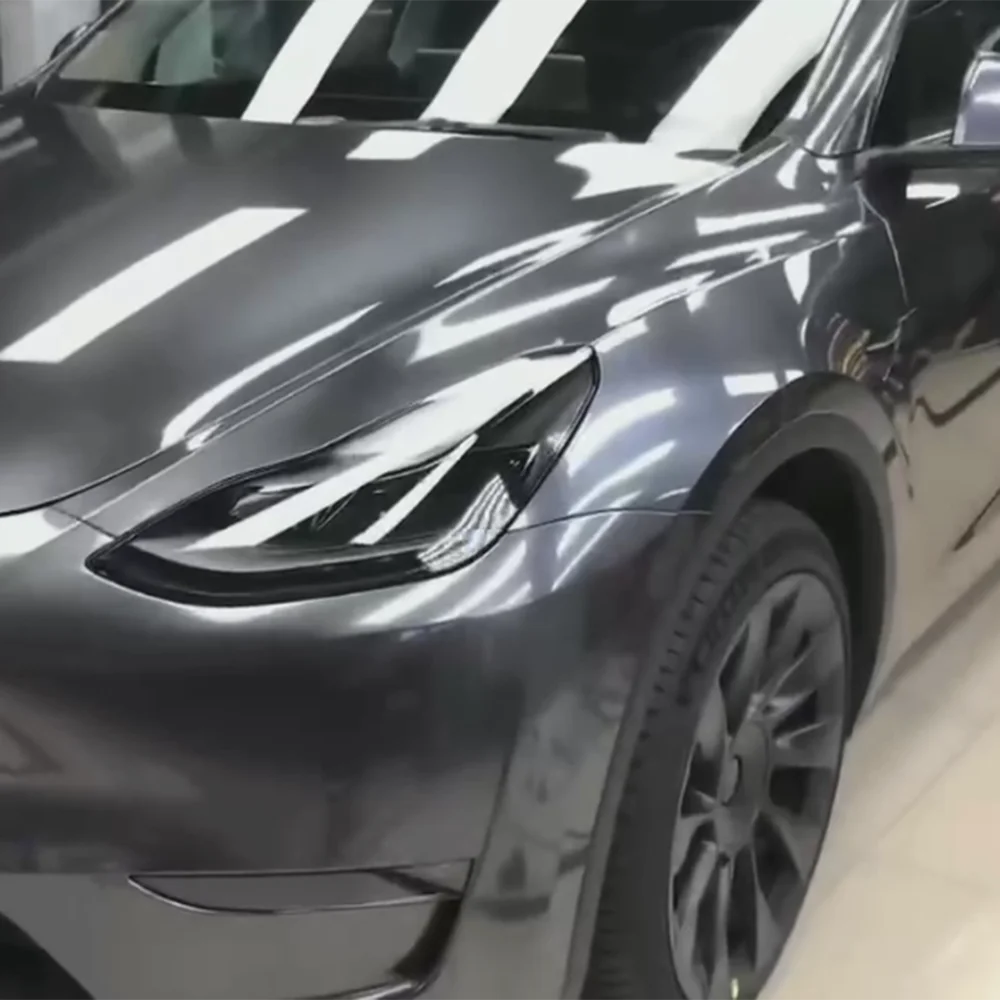 Wrapmaster PET глянцевая жидкая металлическая агатовая серая автомобильная обертка