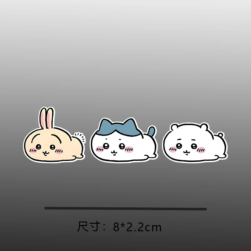Jiykawa автомобильные наклейки Chiikawa Xiaoba Usaqi аниме милые настенные украшения
